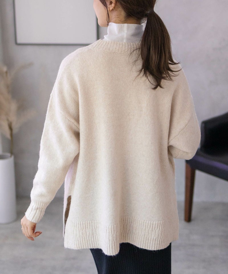 [期間限定knit]HusHusH  杢ロングカーディガン レディース商品画像-11