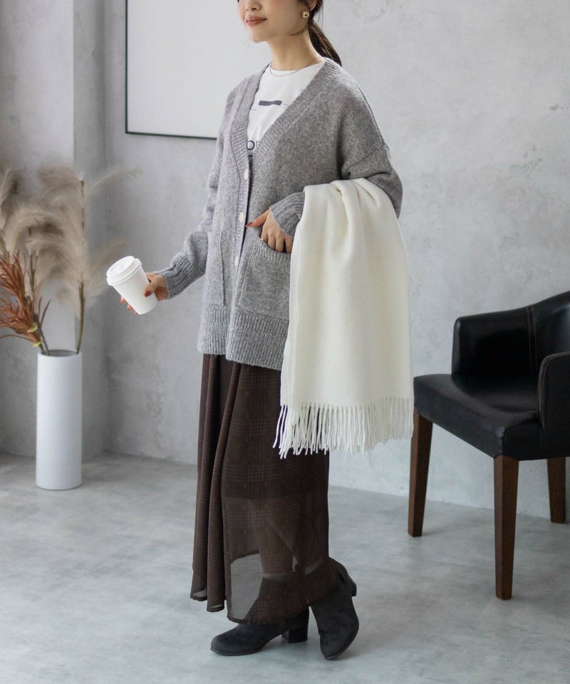 [期間限定knit]HusHusH  杢ロングカーディガン レディース商品画像-20