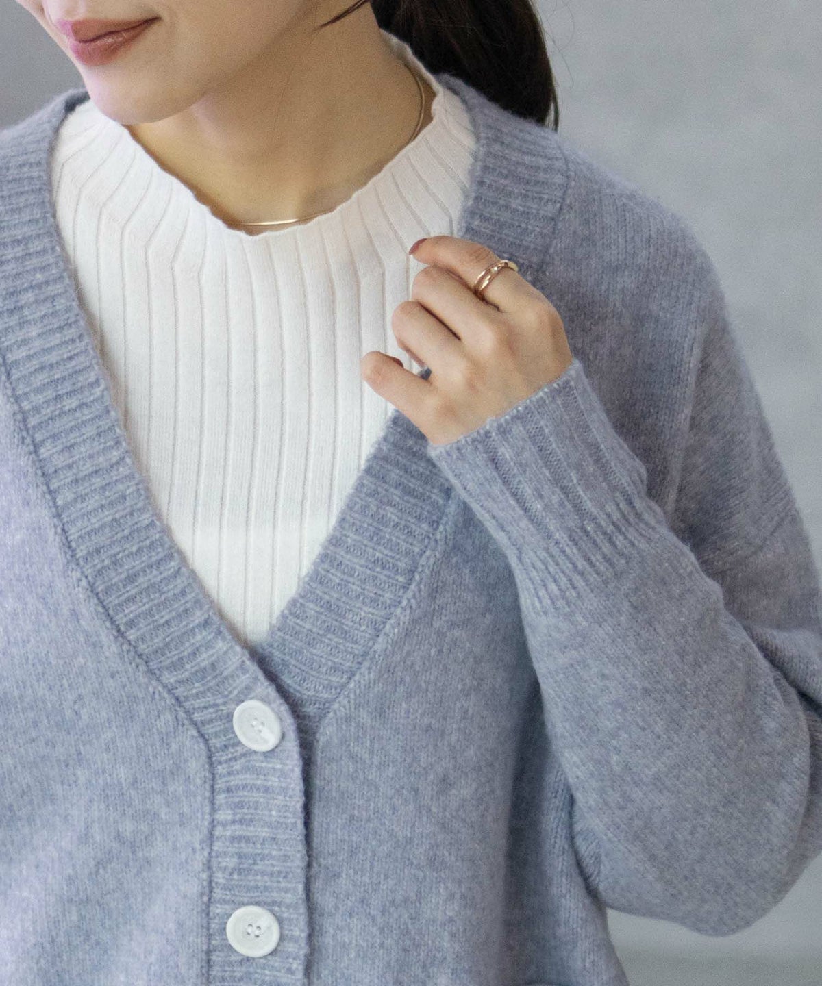 HusHusH 杢ロングカーディガン レディース