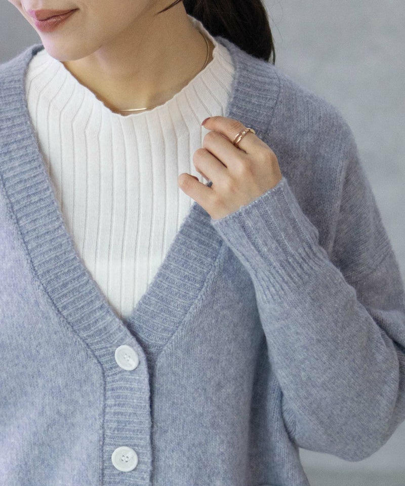 [期間限定knit]HusHusH  杢ロングカーディガン レディース商品画像-24