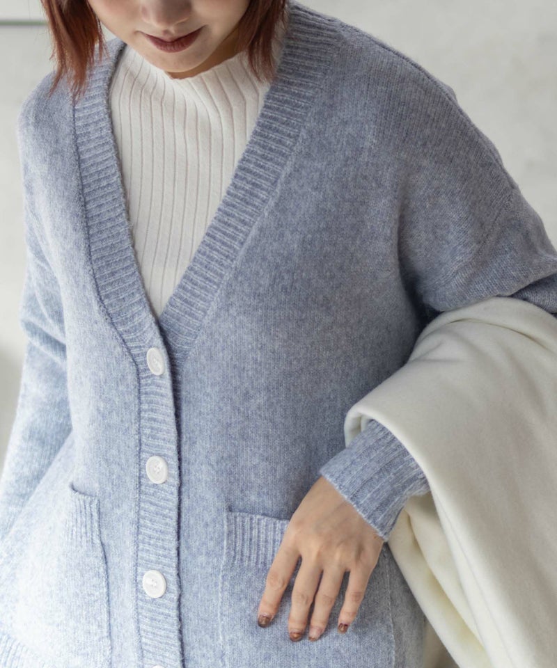 [期間限定knit]HusHusH  杢ロングカーディガン レディース商品画像-26