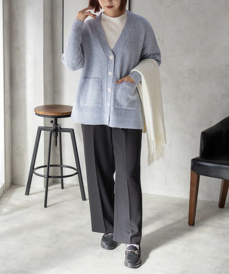 [期間限定knit]HusHusH  杢ロングカーディガン レディース商品画像-29