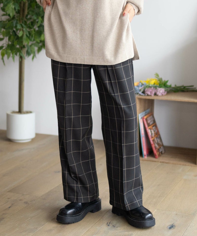 HusHusH チェックワイドパンツ レディース商品画像-1