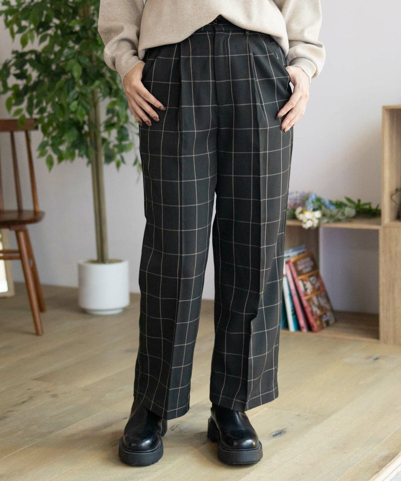 HusHusH チェックワイドパンツ レディース商品画像-6