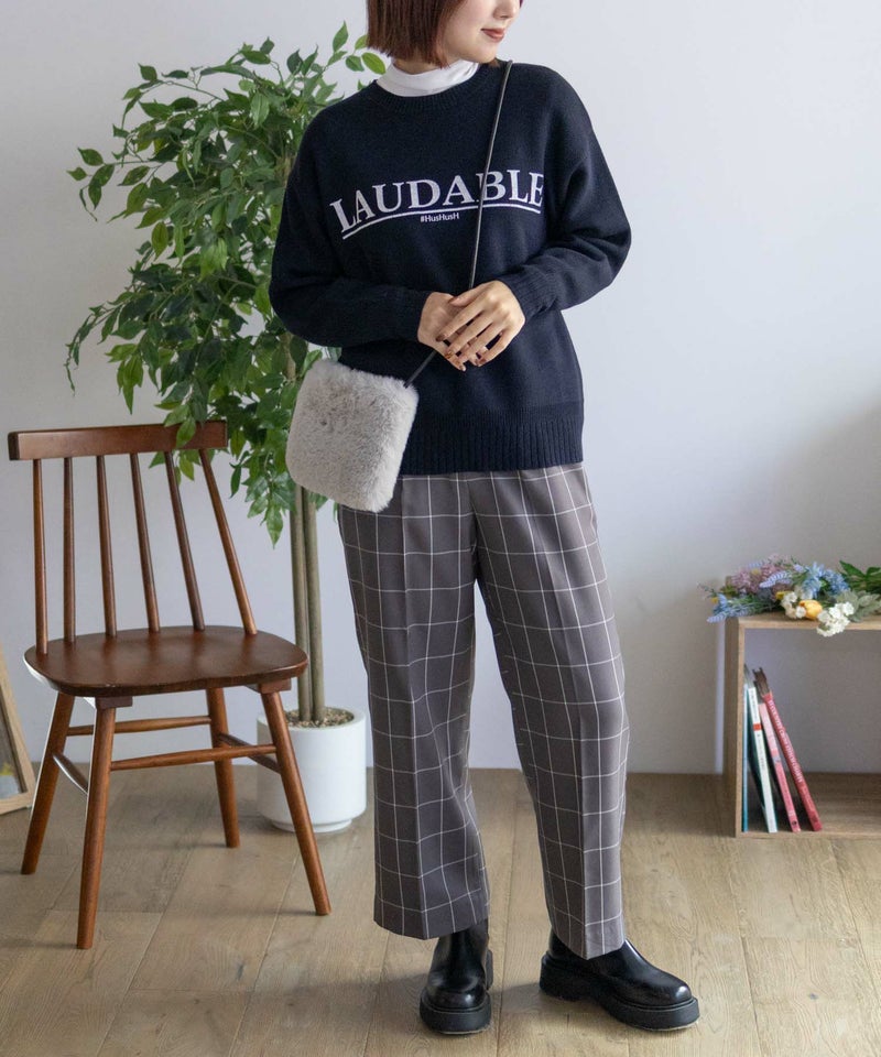 HusHusH チェックワイドパンツ レディース商品画像-20