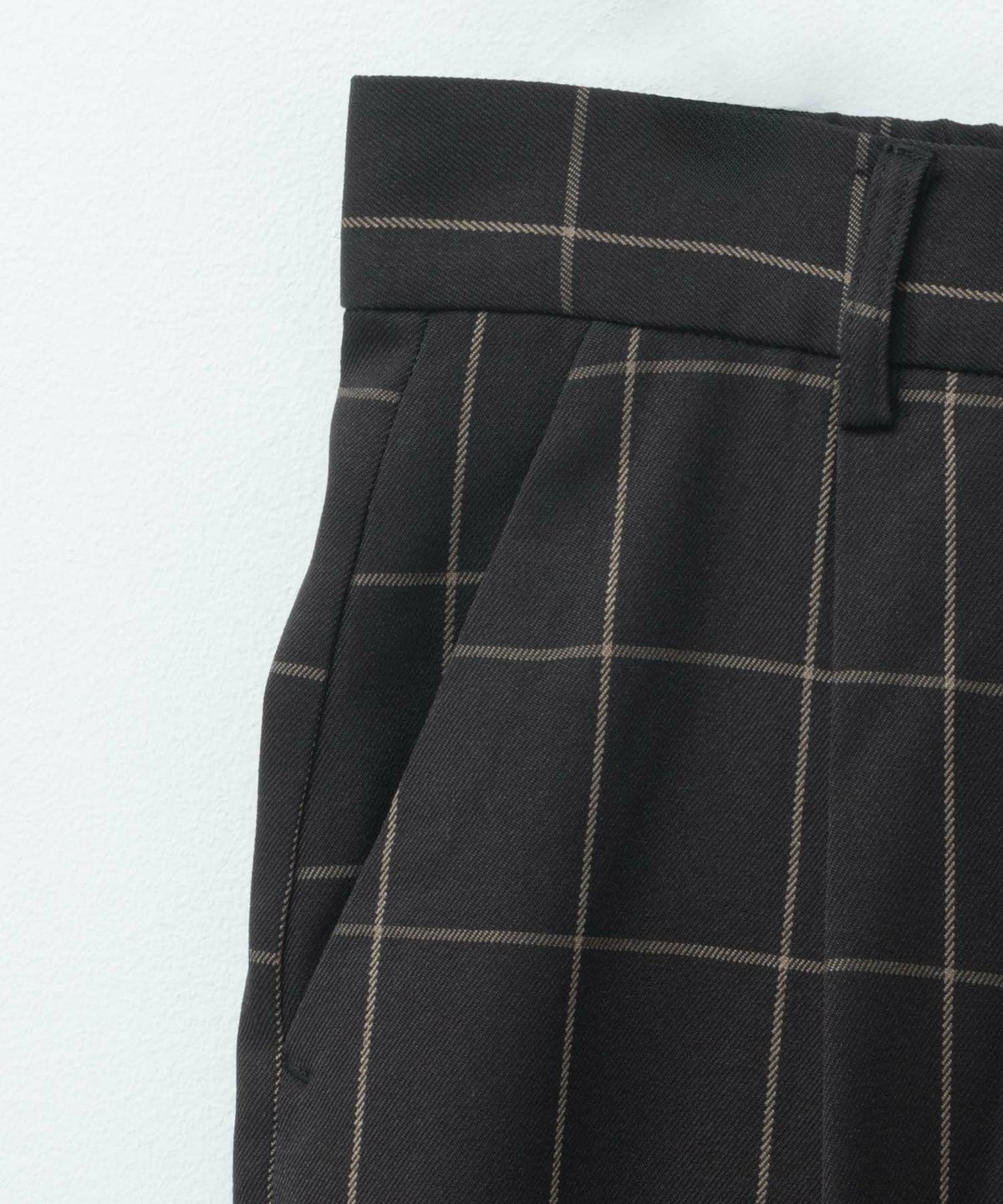 HusHusH チェックワイドパンツ レディース