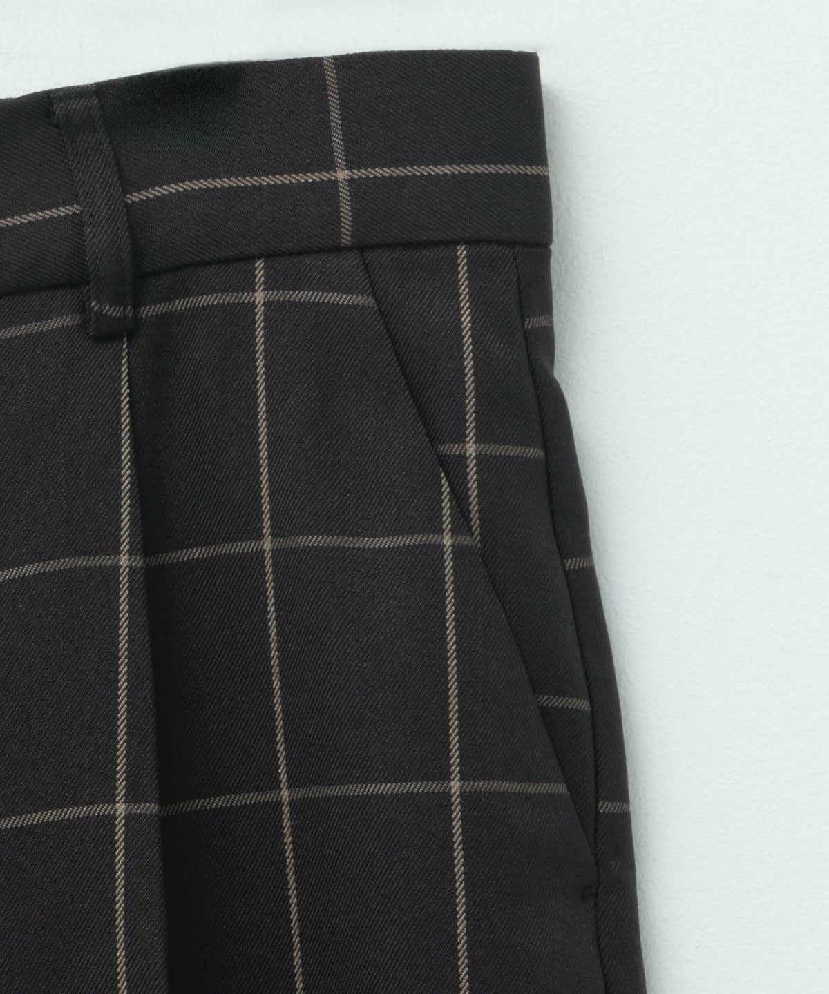 HusHusH チェックワイドパンツ レディース