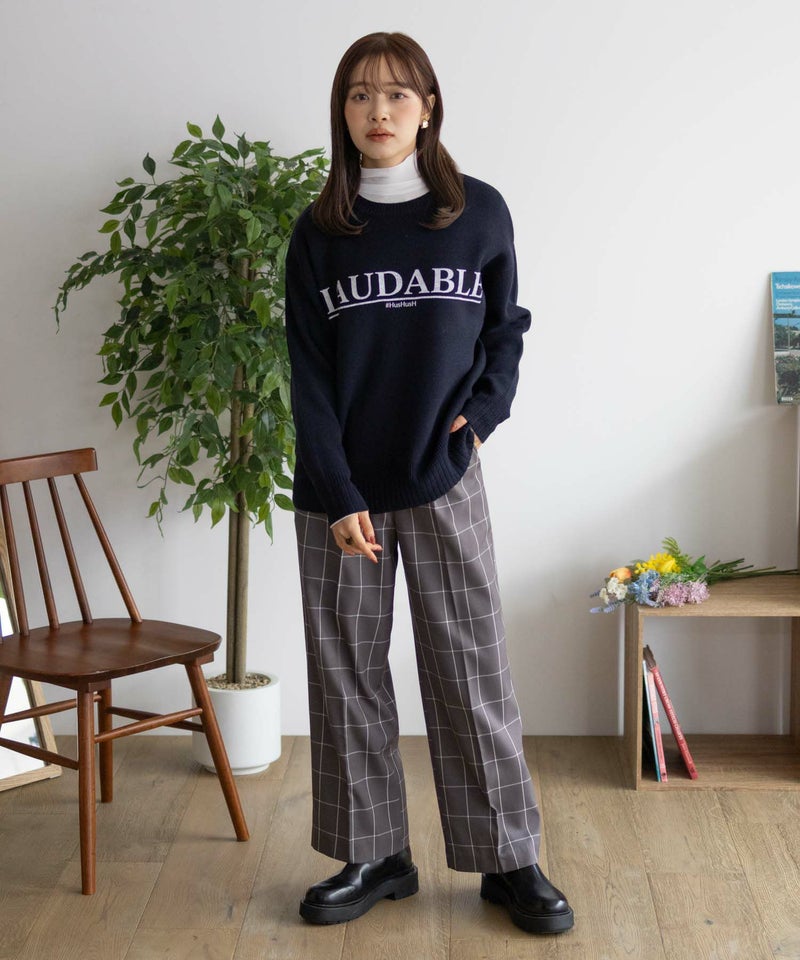 HusHusH チェックワイドパンツ レディース商品画像-33