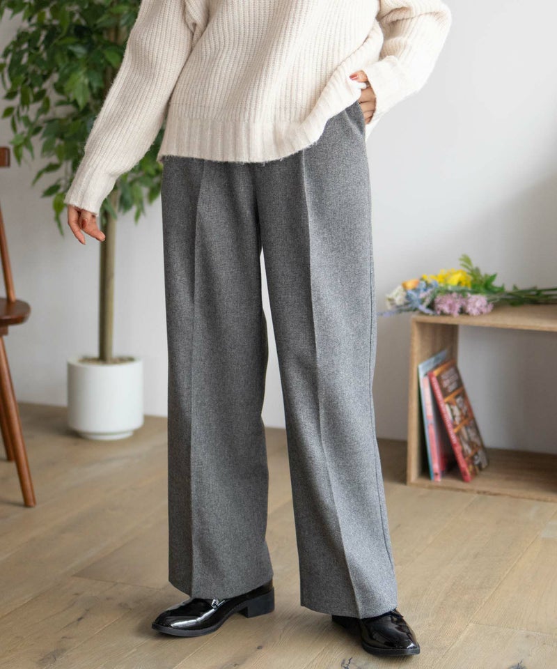 HusHusH タックセミワイドパンツ レディース商品画像-2