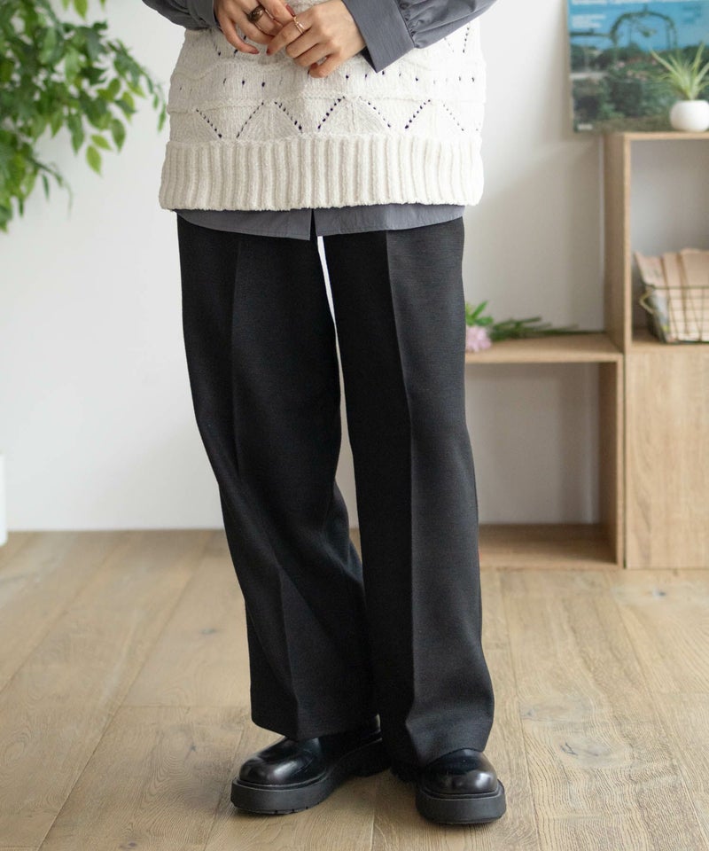 HusHusH タックセミワイドパンツ レディース商品画像-4