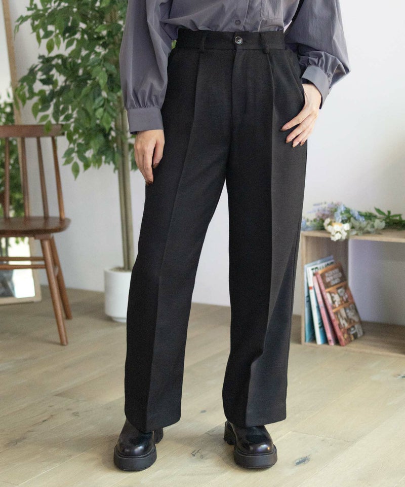 HusHusH タックセミワイドパンツ レディース商品画像-7