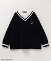 KANGOL ポンチ素材 フェイクレイヤードトレーナー キッズ