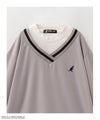KANGOL ポンチ素材 フェイクレイヤードトレーナー キッズ商品サムネイル-5