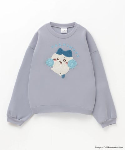 ちいかわ サガラワッペンパイル起毛トレーナー ハチワレ キッズ