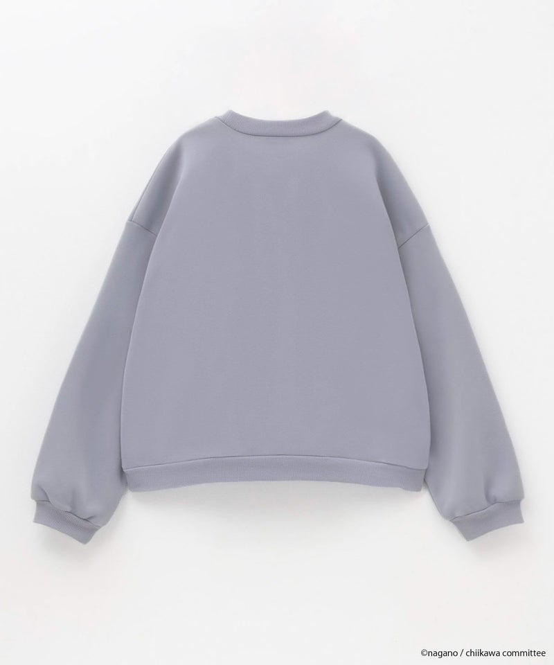 ちいかわ サガラワッペンパイル起毛トレーナー ハチワレ キッズ商品画像-2