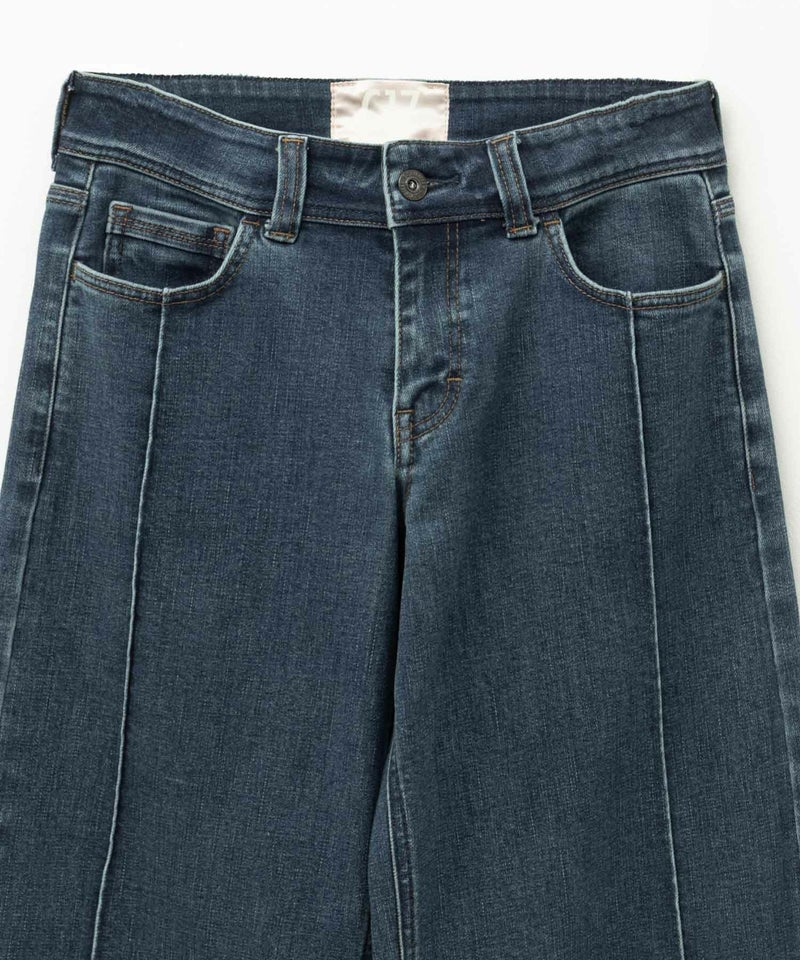 C17 タックワイドバギーデニムパンツ レディース商品画像-10