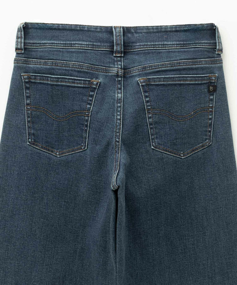 C17  タックワイドバギーデニムパンツ レディース商品画像-11