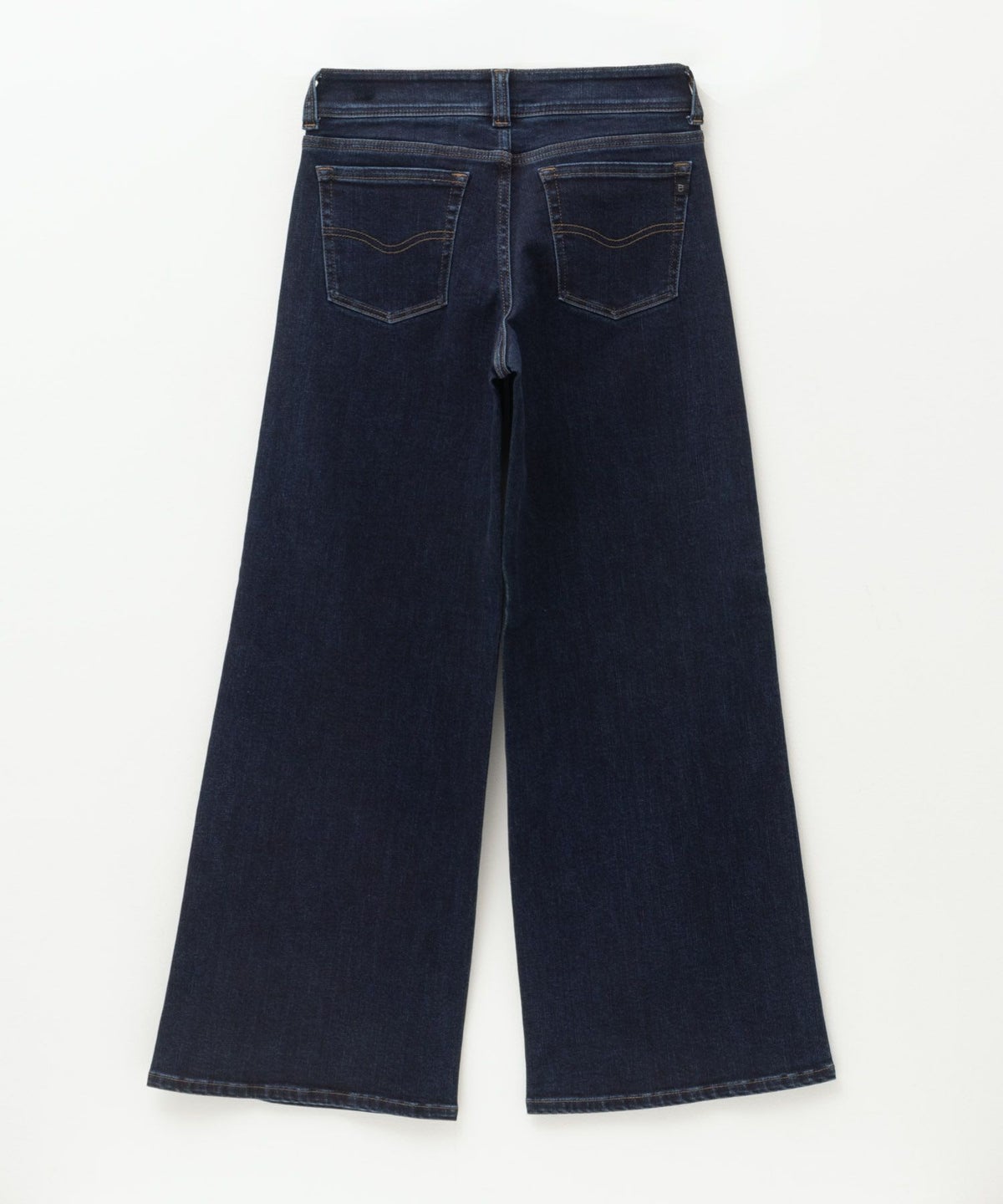 C17 タックワイドバギーデニムパンツ レディース