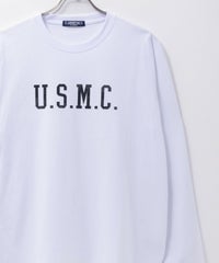 T-GRAPHICS ミリタリープリント長袖Tシャツ メンズ