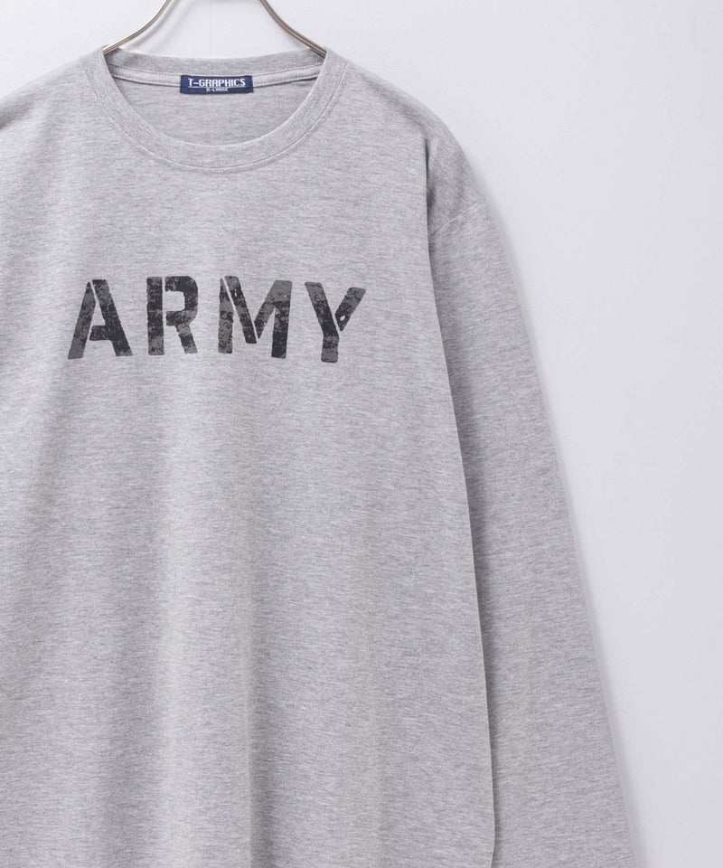 T-GRAPHICS  ミリタリープリント長袖Tシャツ メンズ商品画像-2