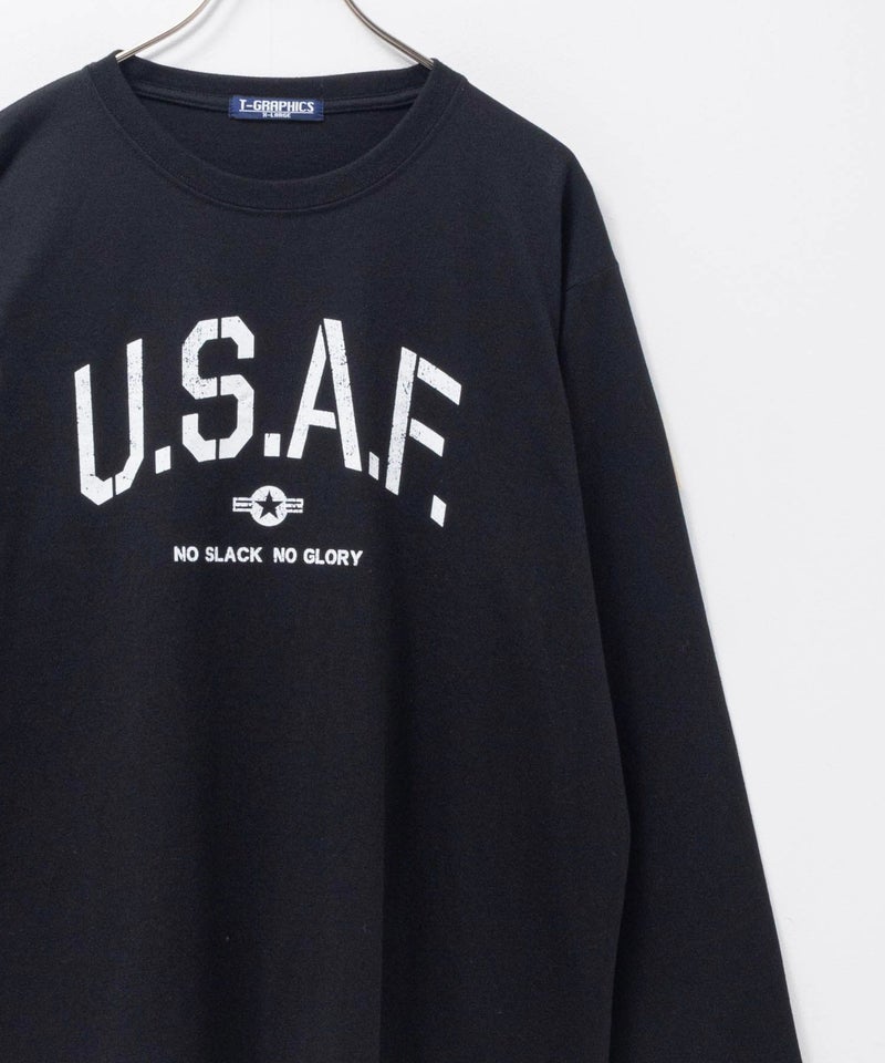 T-GRAPHICS ミリタリープリント長袖Tシャツ メンズ商品画像-3