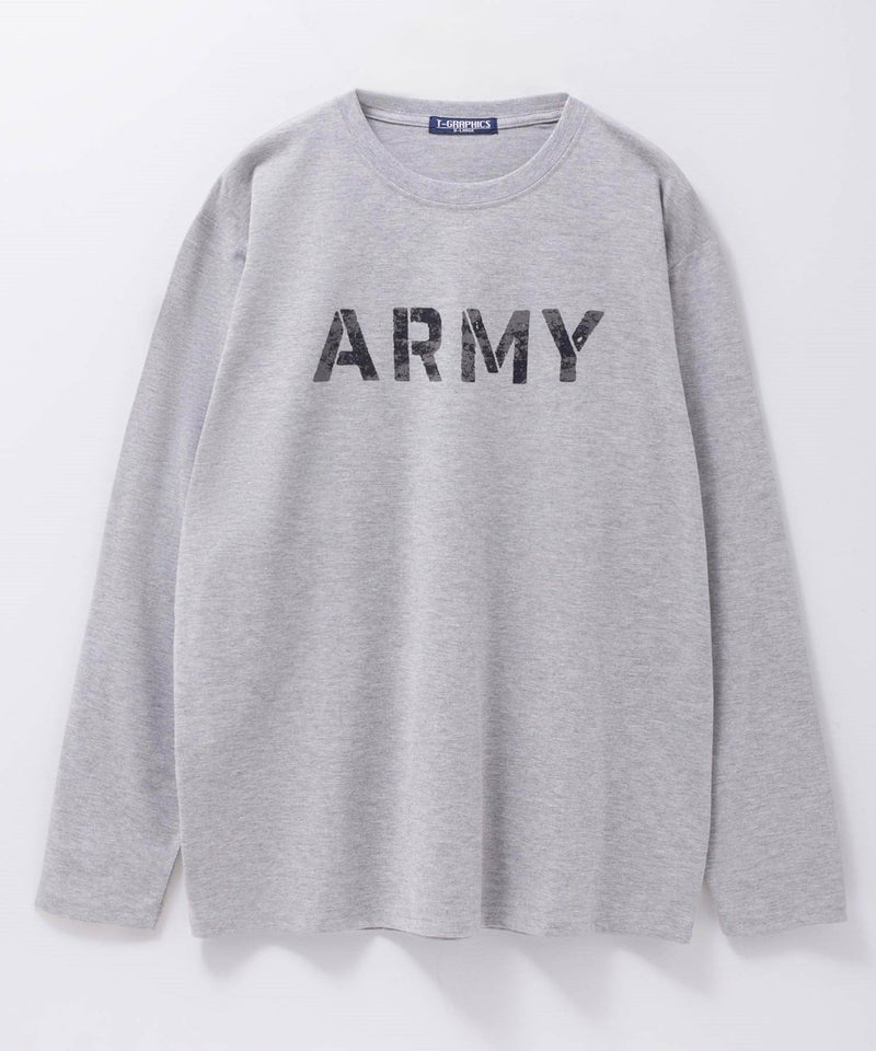 T-GRAPHICS ミリタリープリント長袖Tシャツ メンズ商品画像-7