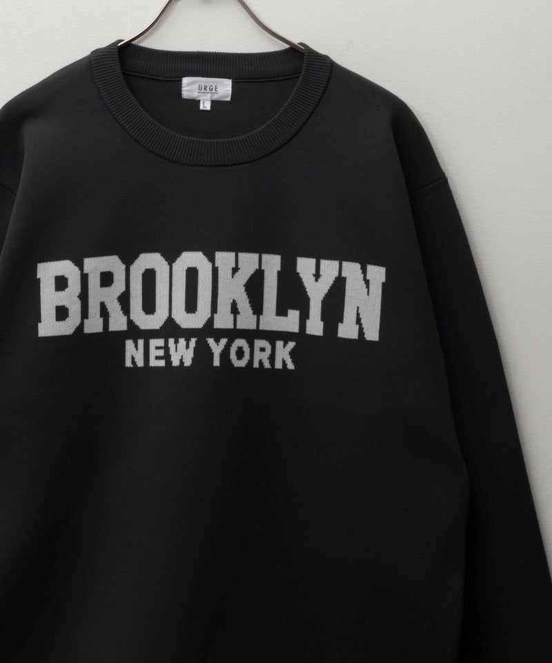 7Gジャガードスウェットライククルーニット メンズ商品画像-1