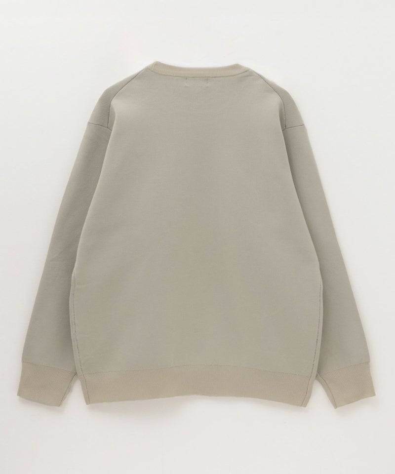 7Gジャガードスウェットライククルーニット メンズ商品画像-8