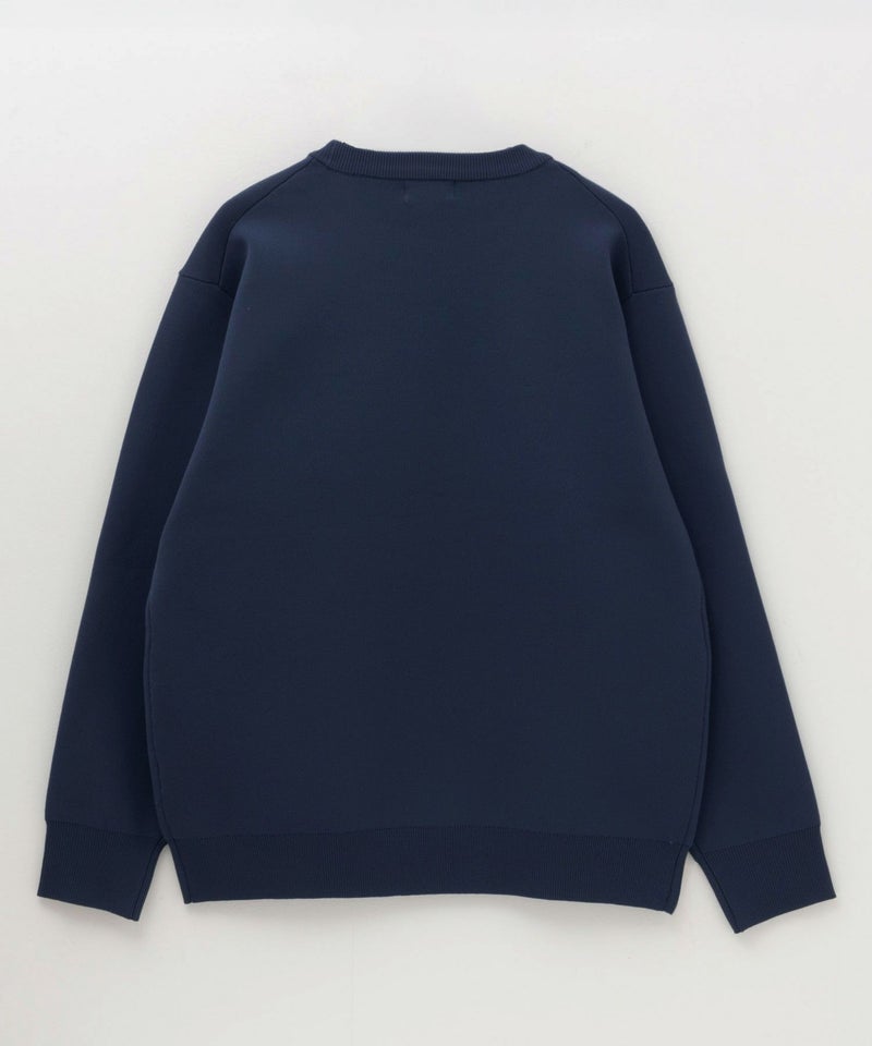 7Gジャガードスウェットライククルーニット メンズ商品画像-12