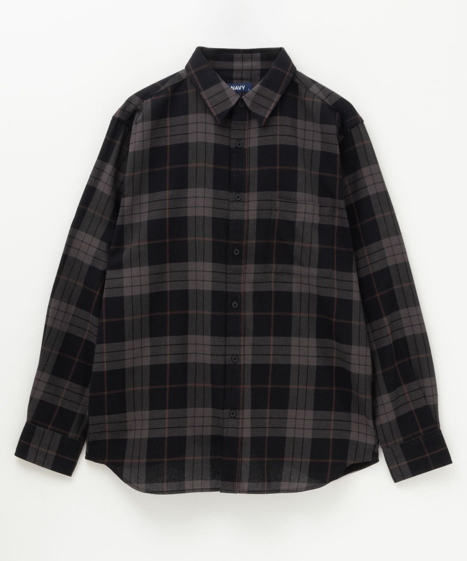 NAVY ネルチェックシャツ メンズ