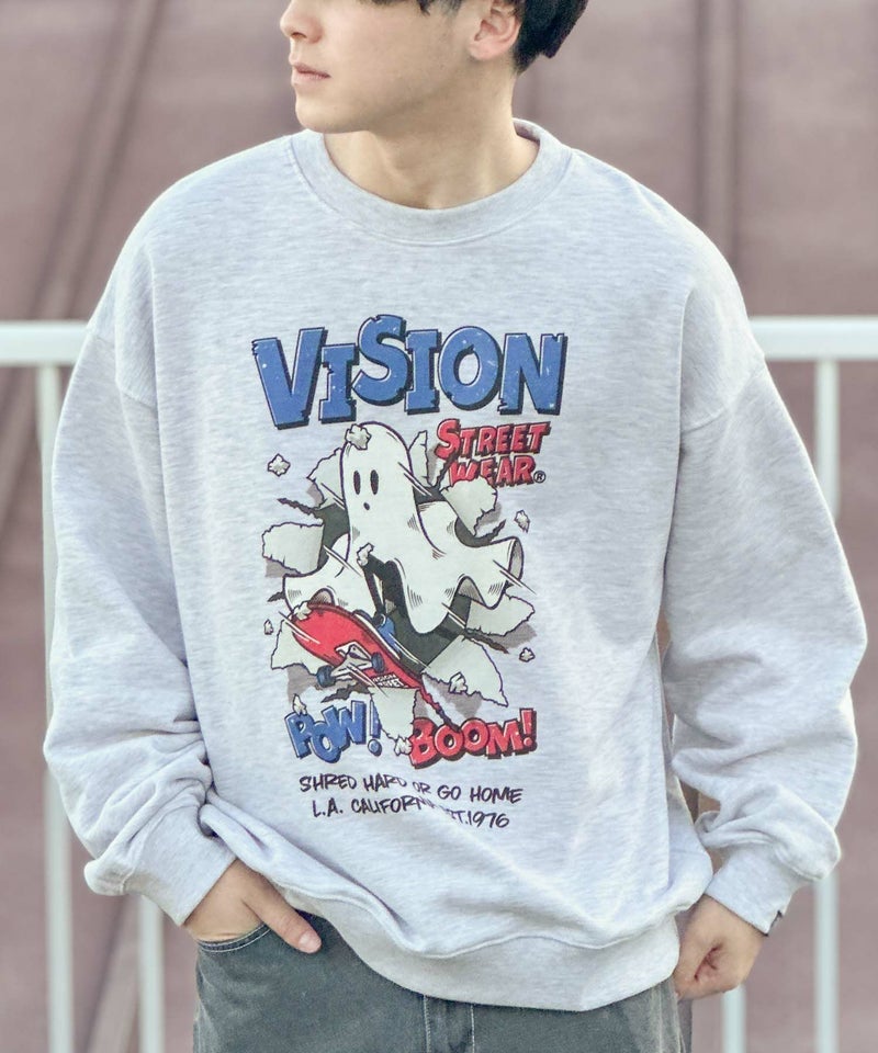VISION STREET WEAR クラッシュオバケトレーナー メンズ商品画像-3
