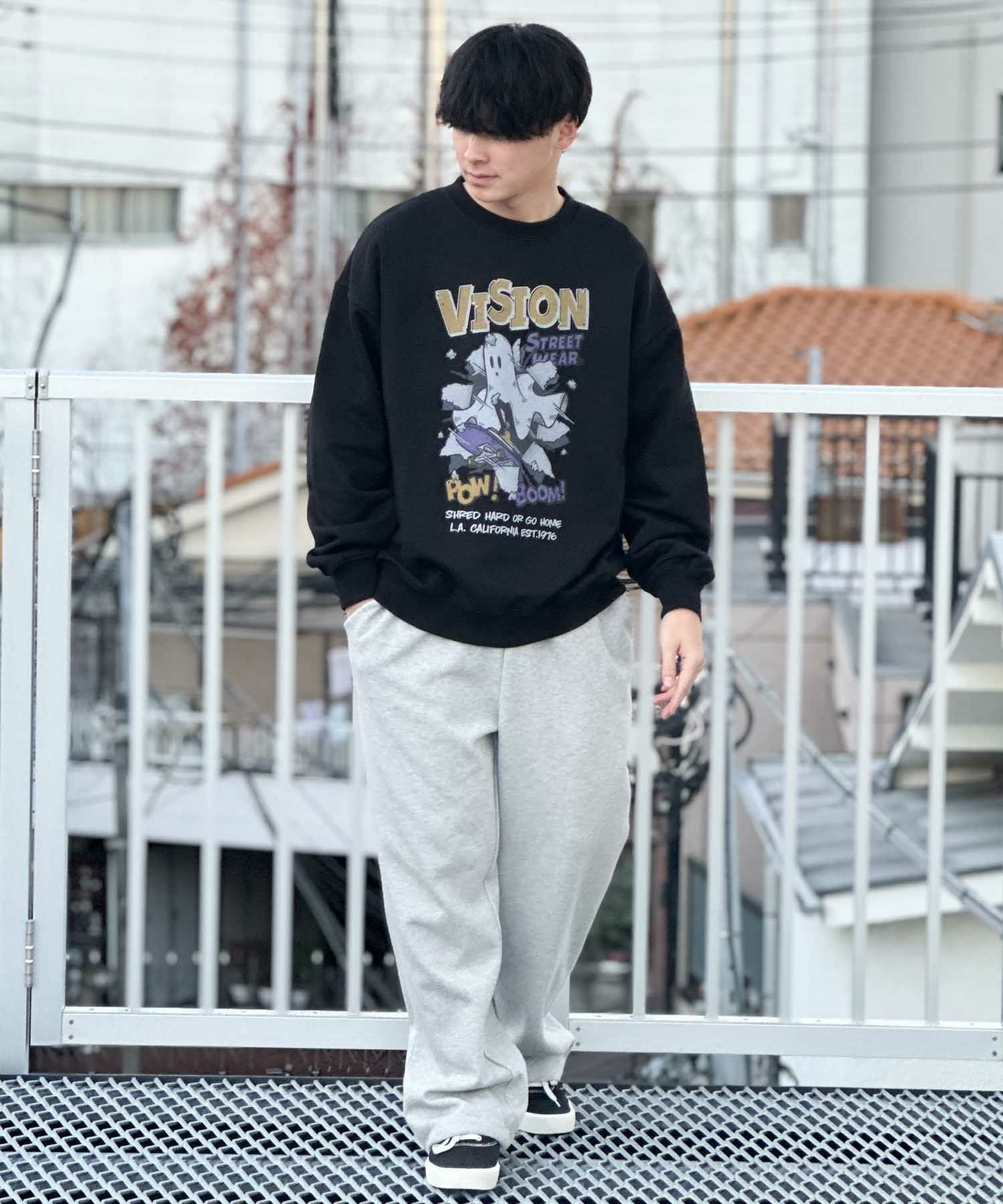 VISION STREET WEAR クラッシュオバケトレーナー メンズ