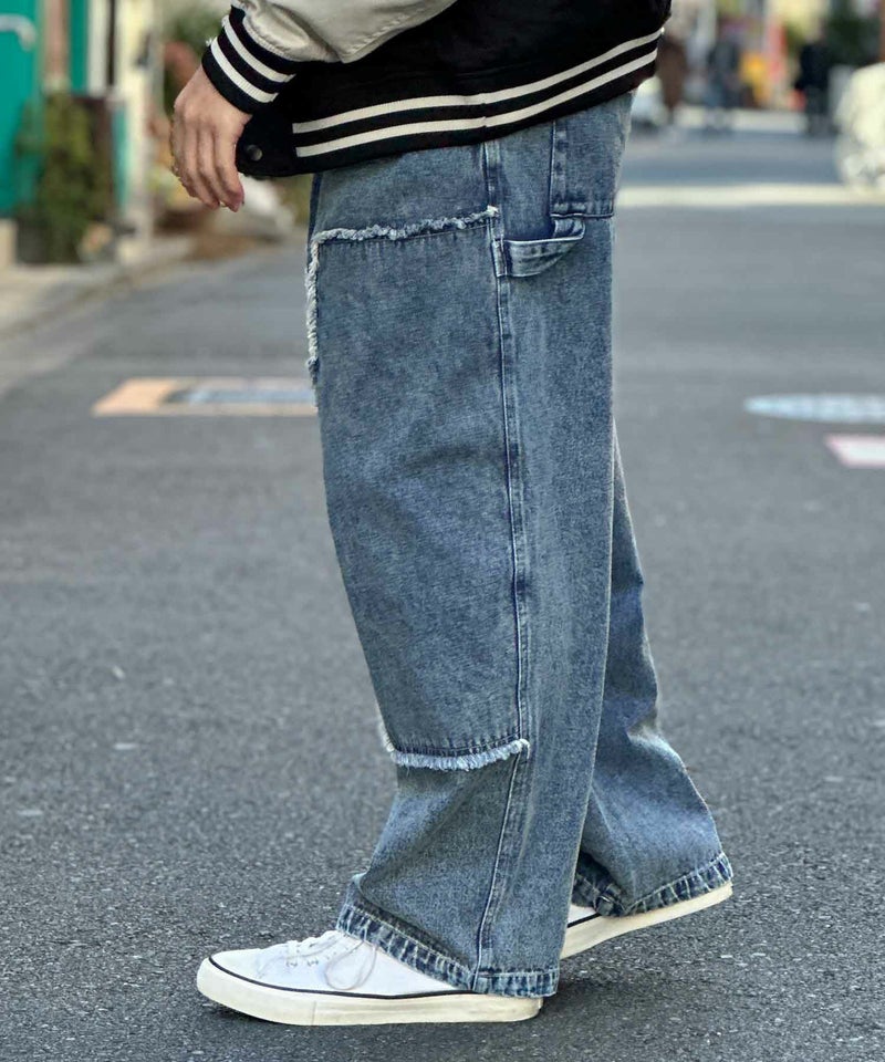 NOBLE PRODUCT ダブルニーデニムパンツ メンズ商品画像-6