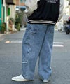 NOBLE PRODUCT ダブルニーデニムパンツ メンズ商品サムネイル-7