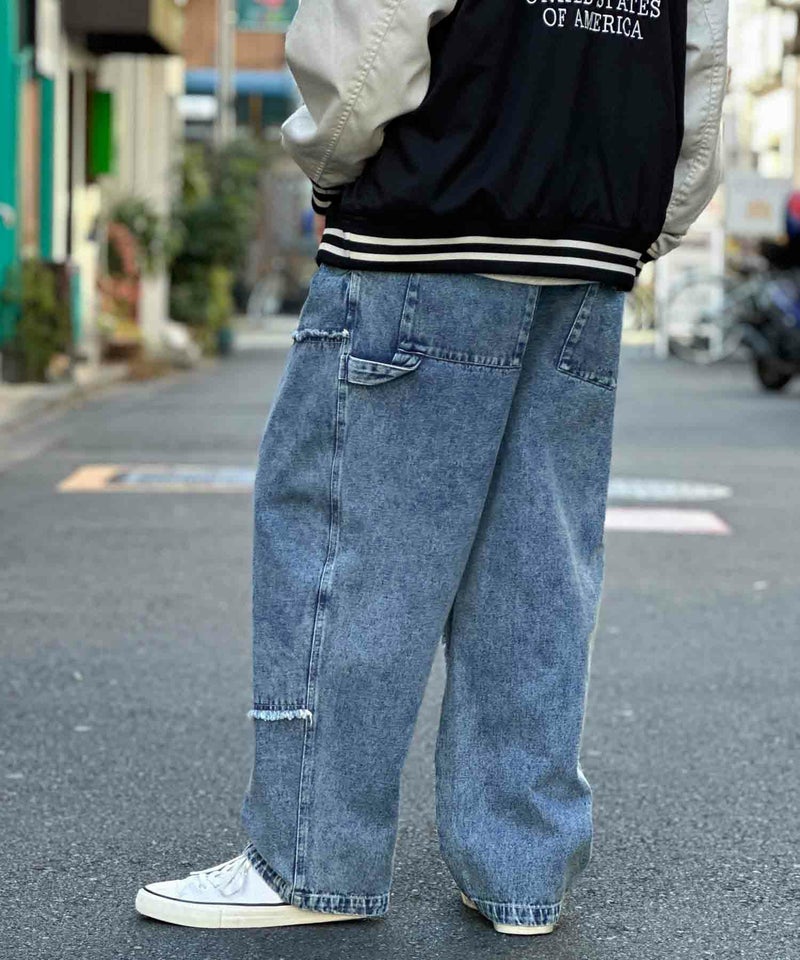 NOBLE PRODUCT ダブルニーデニムパンツ メンズ商品画像-7