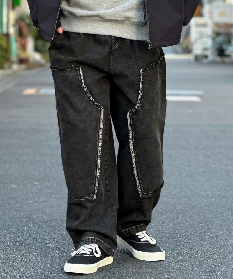 NOBLE PRODUCT ダブルニーデニムパンツ メンズ商品画像-11