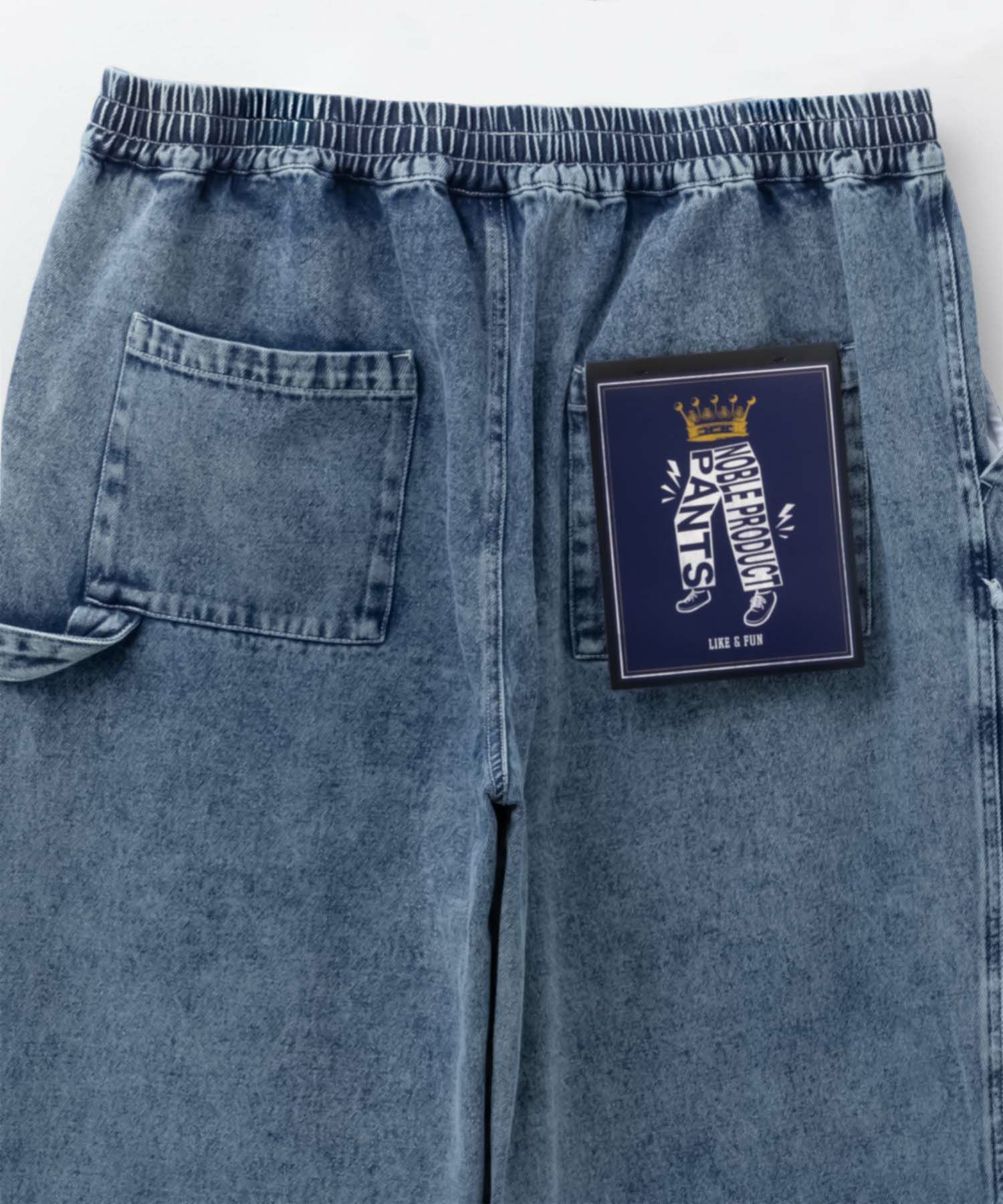 NOBLE PRODUCT ダブルニーデニムパンツ メンズ