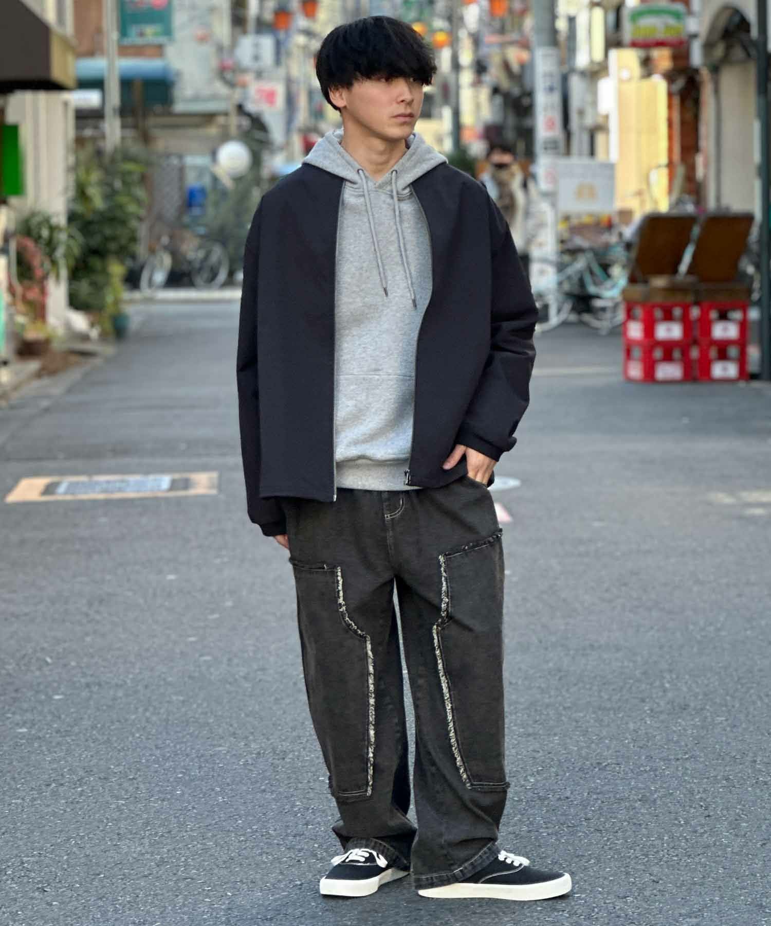 NOBLE PRODUCT ダブルニーデニムパンツ メンズ