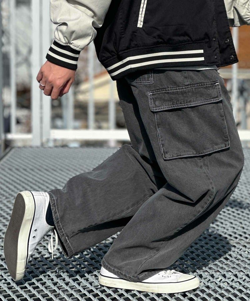 VISION STREET WEAR カラーデニムカーゴパンツ メンズ商品画像-1