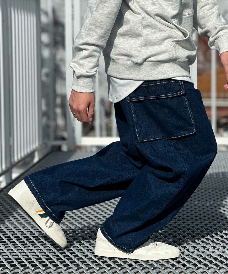 VISION STREET WEAR カラーデニムカーゴパンツ メンズ商品画像-3