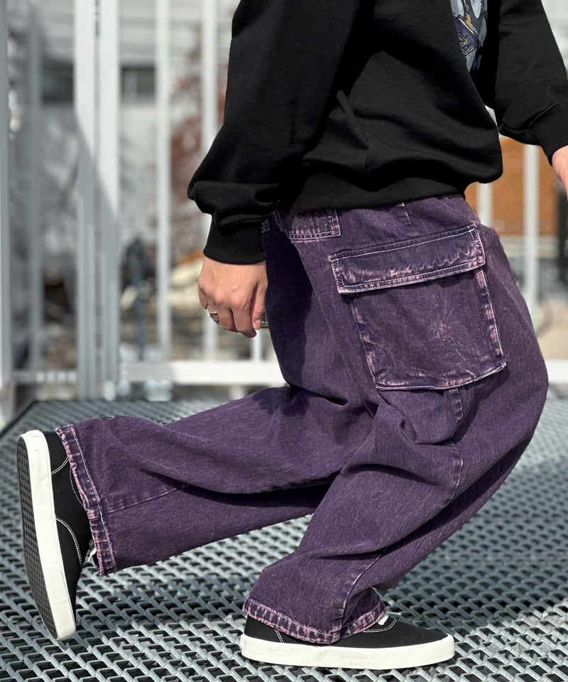 VISION STREET WEAR カラーデニムカーゴパンツ メンズ商品画像-5