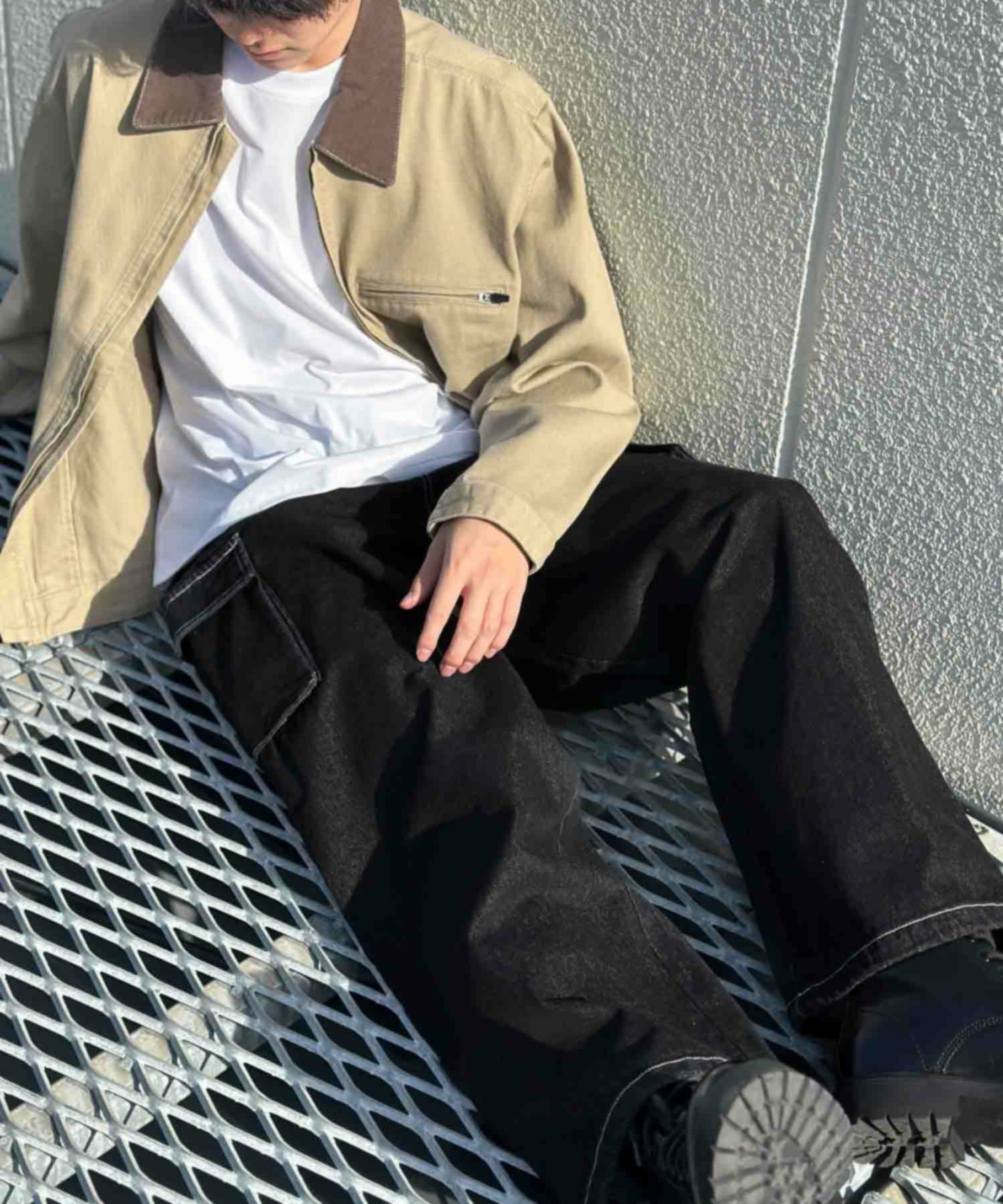 VISION STREET WEAR カラーデニムカーゴパンツ メンズ