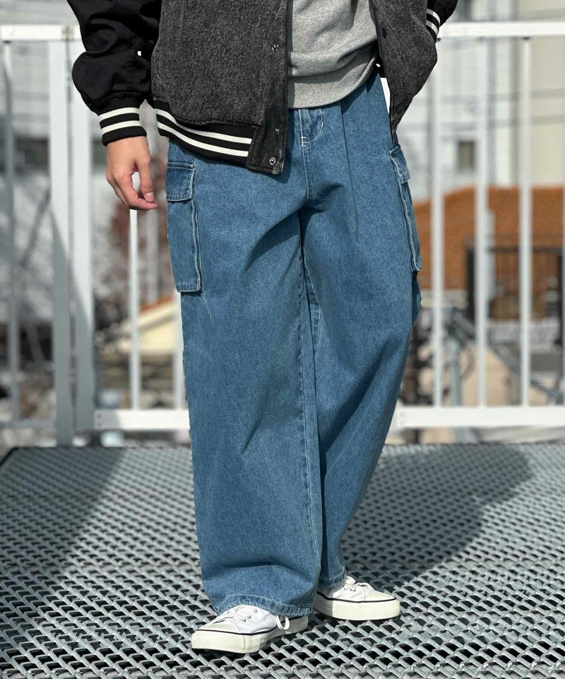 VISION STREET WEAR カラーデニムカーゴパンツ メンズ商品画像-13