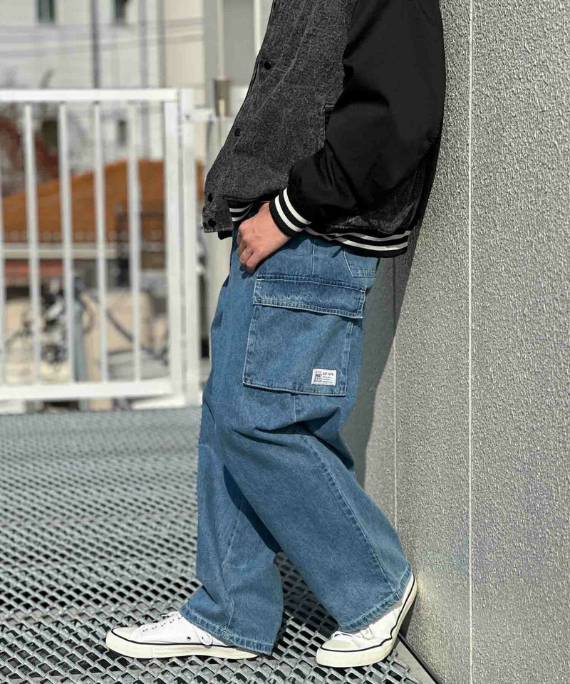 VISION STREET WEAR カラーデニムカーゴパンツ メンズ商品画像-14
