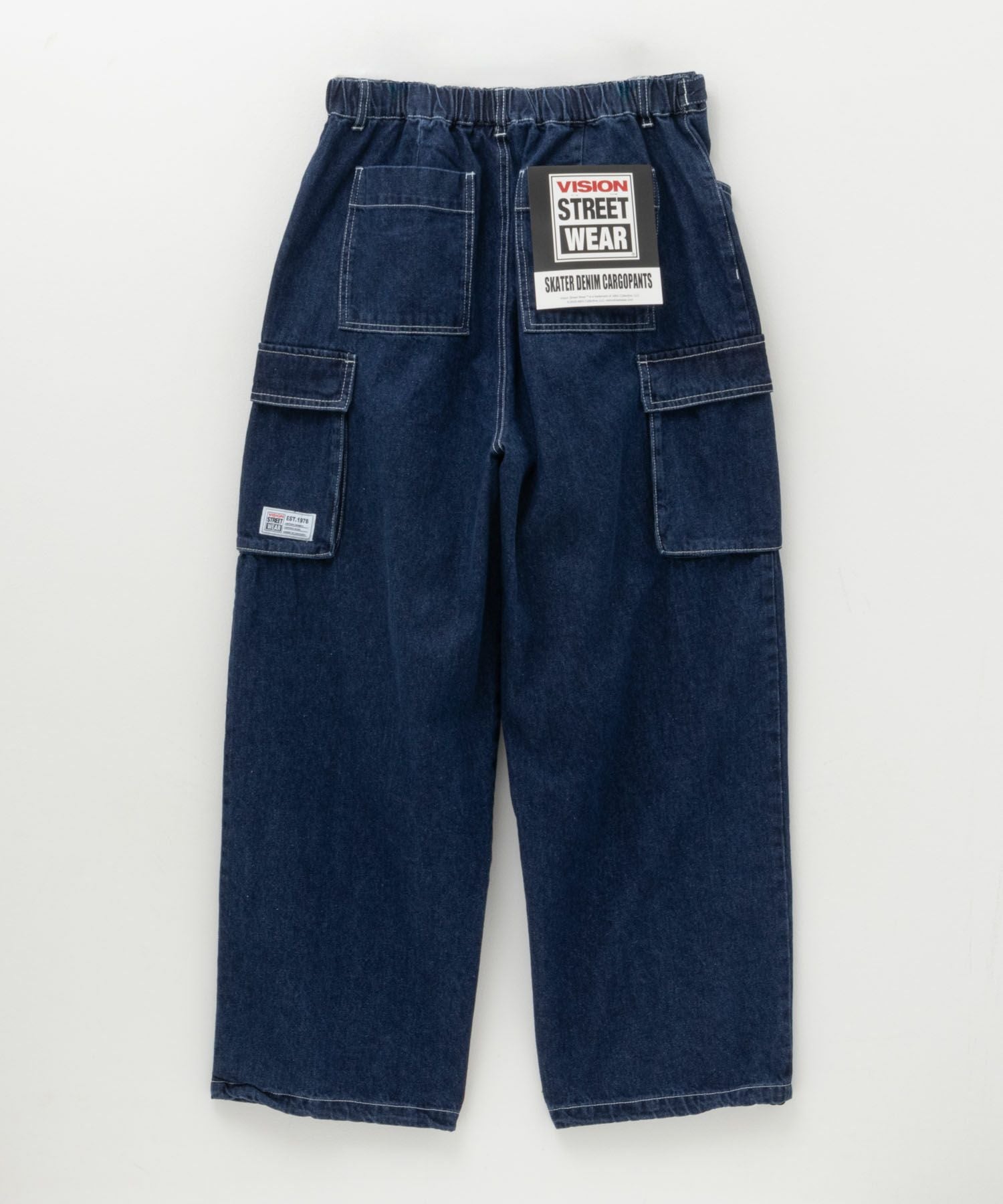 VISION STREET WEAR カラーデニムカーゴパンツ メンズ