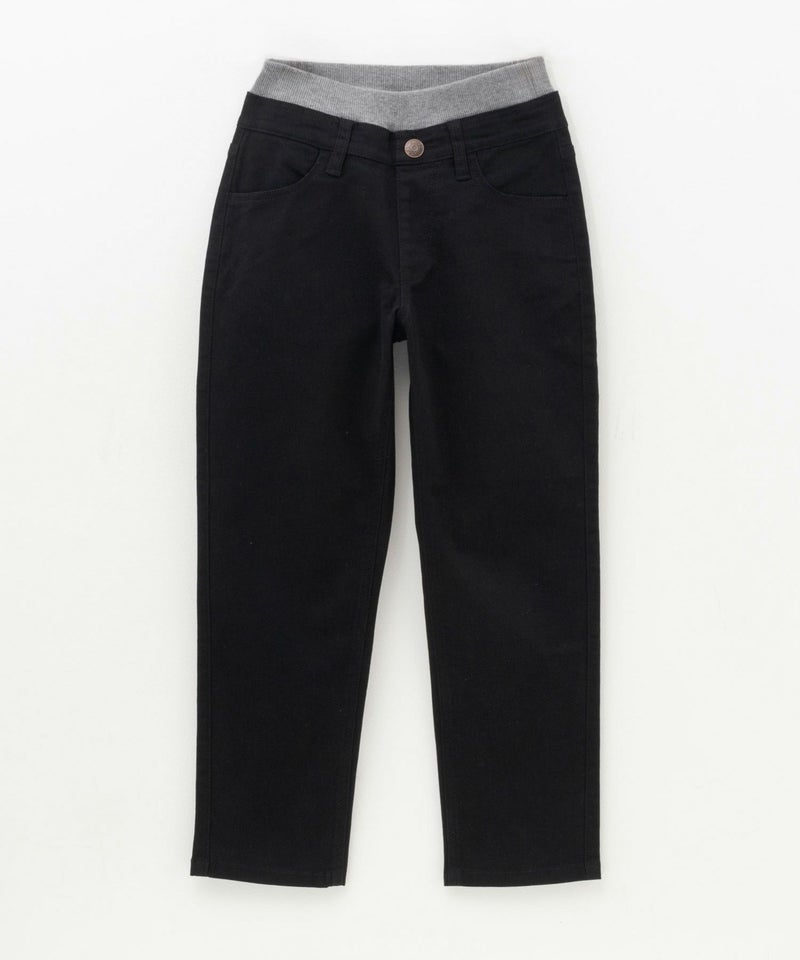 NAVY のびるモン ストレッチツイルストレートパンツ ウエストリブパンツ キッズ商品画像-2