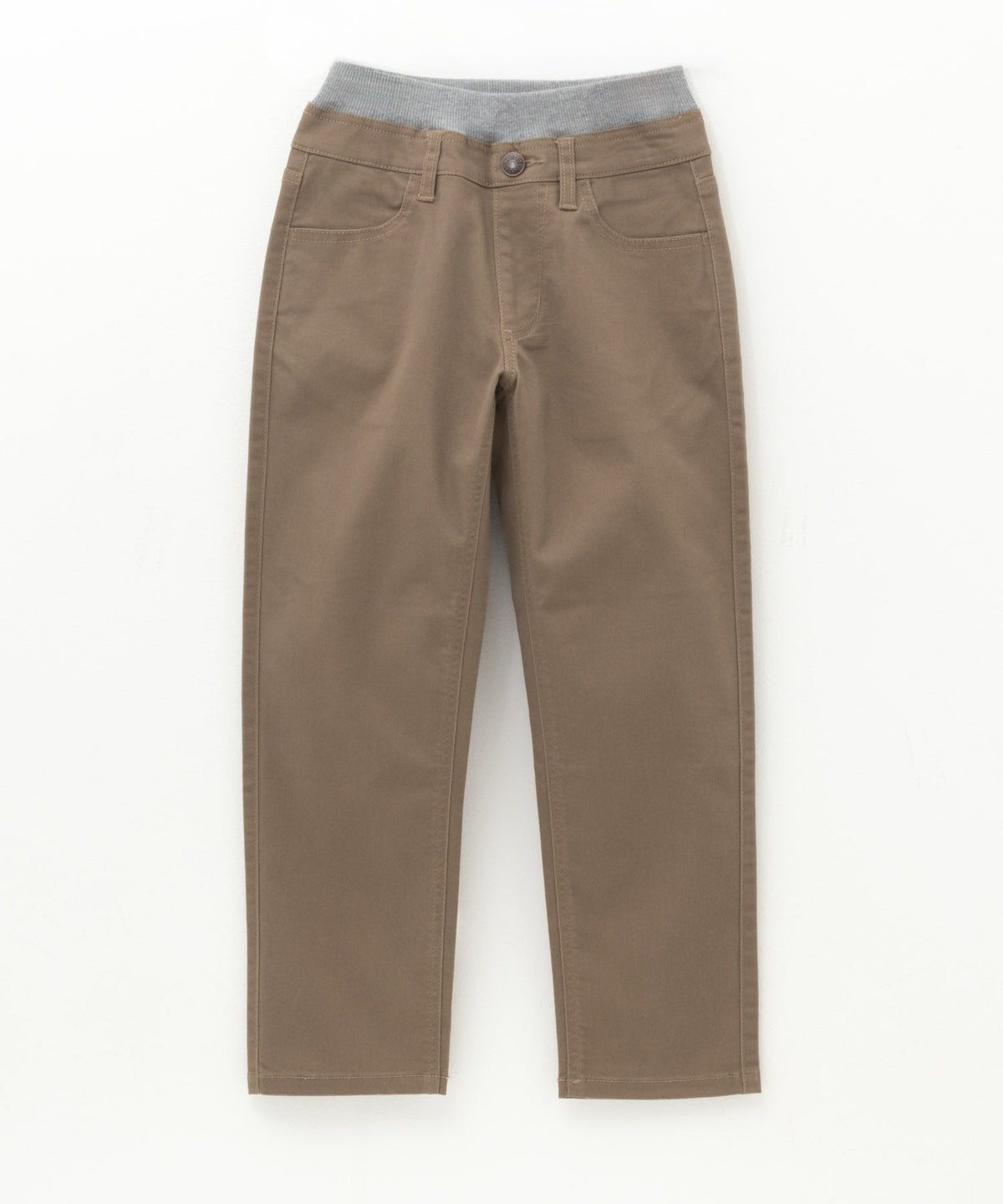 NAVY のびるモン ストレッチツイルストレートパンツ ウエストリブパンツ キッズ