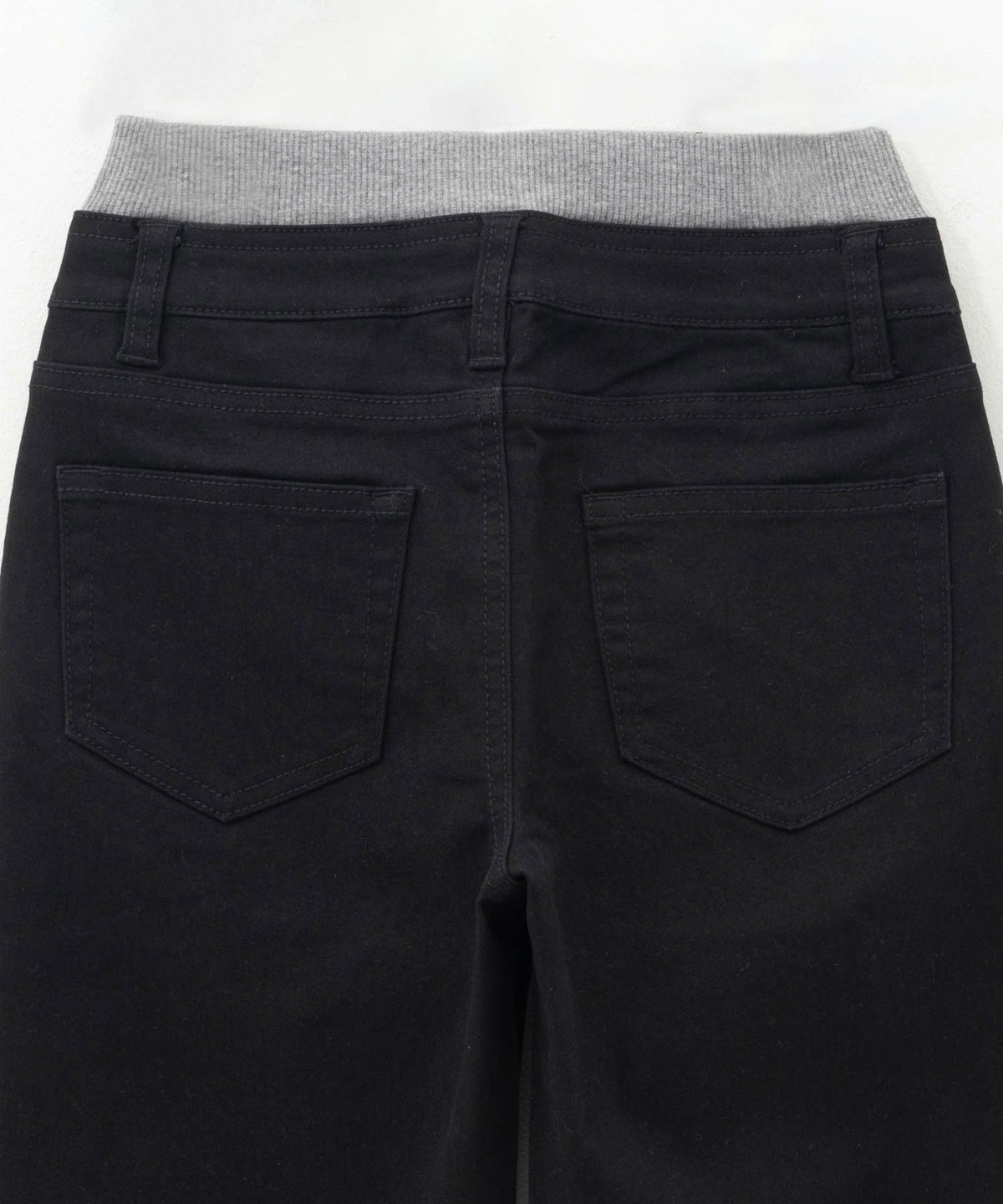 NAVY のびるモン ストレッチツイルストレートパンツ ウエストリブパンツ キッズ