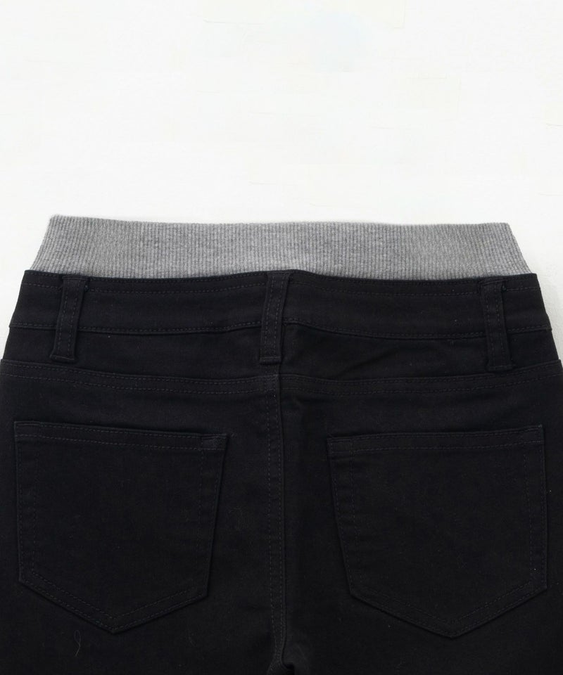 NAVY のびるモン ストレッチツイルストレートパンツ ウエストリブパンツ キッズ商品画像-9