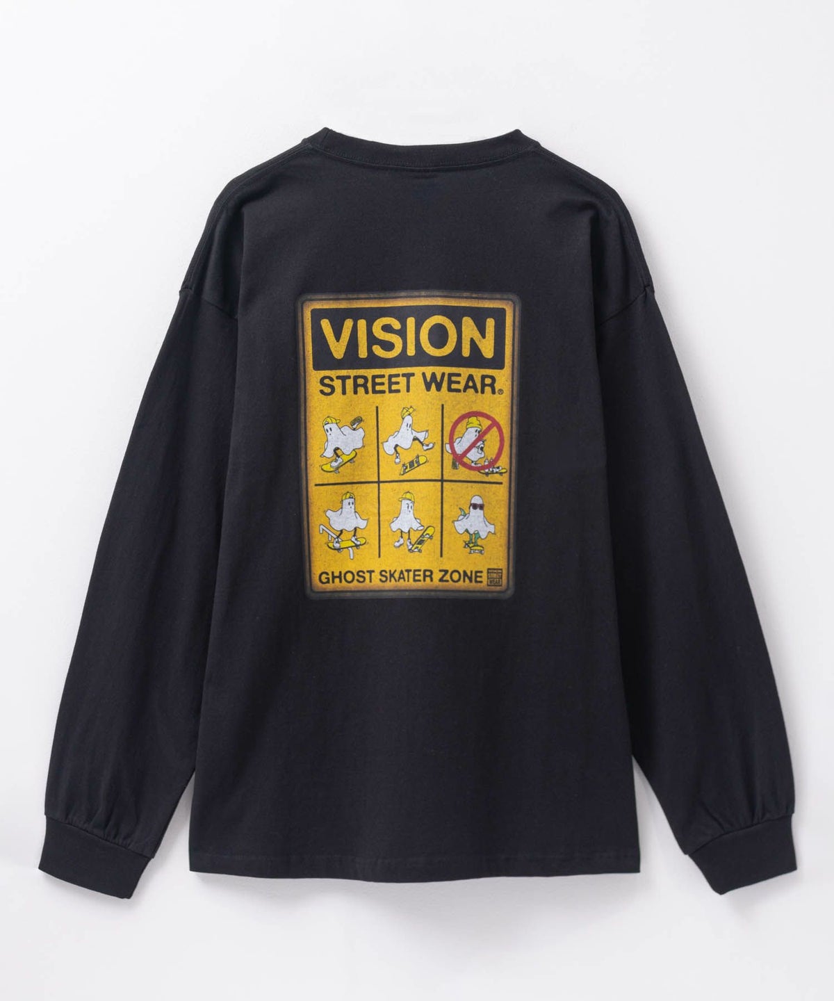 VISION STREET WEAR ゴーストサインボード長袖Tシャツ メンズ